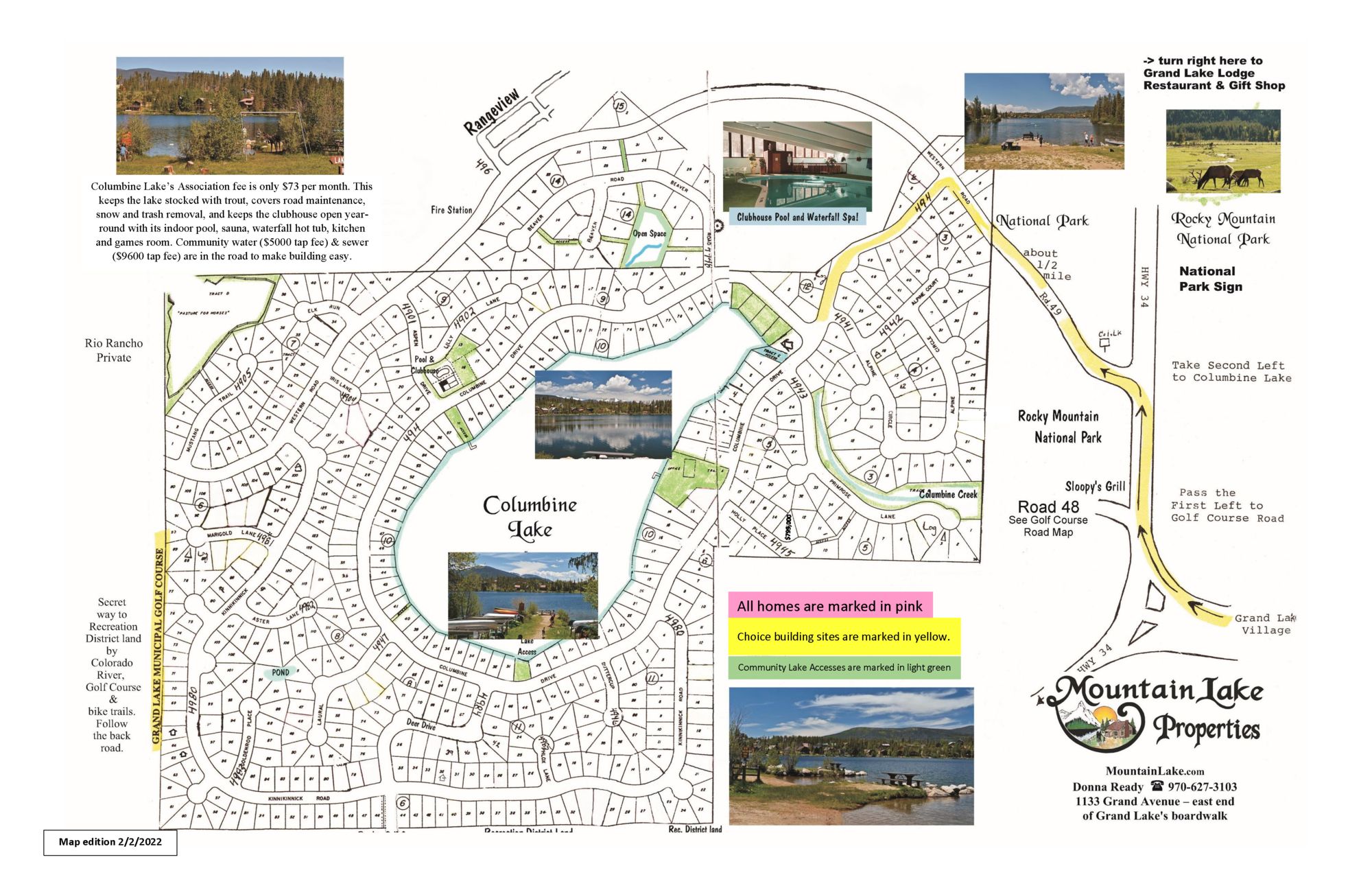 Columbine Lake Mountain Lake Properties